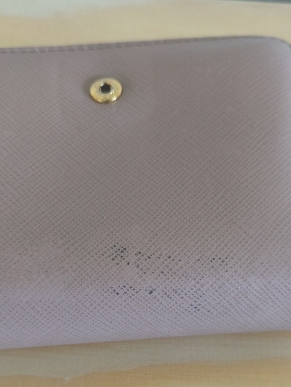 Prada Blush Pink Saffiano Leather Zip Wallet with Gold Logo - Picture 8 of 8